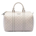 Gucci Medium Guccissima Joy Boston Bag - White