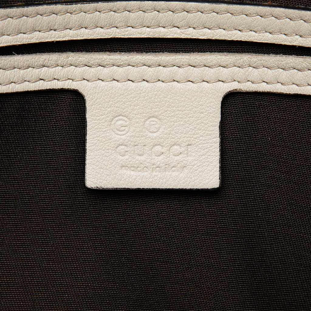 Gucci Medium Guccissima Joy Boston Bag - White