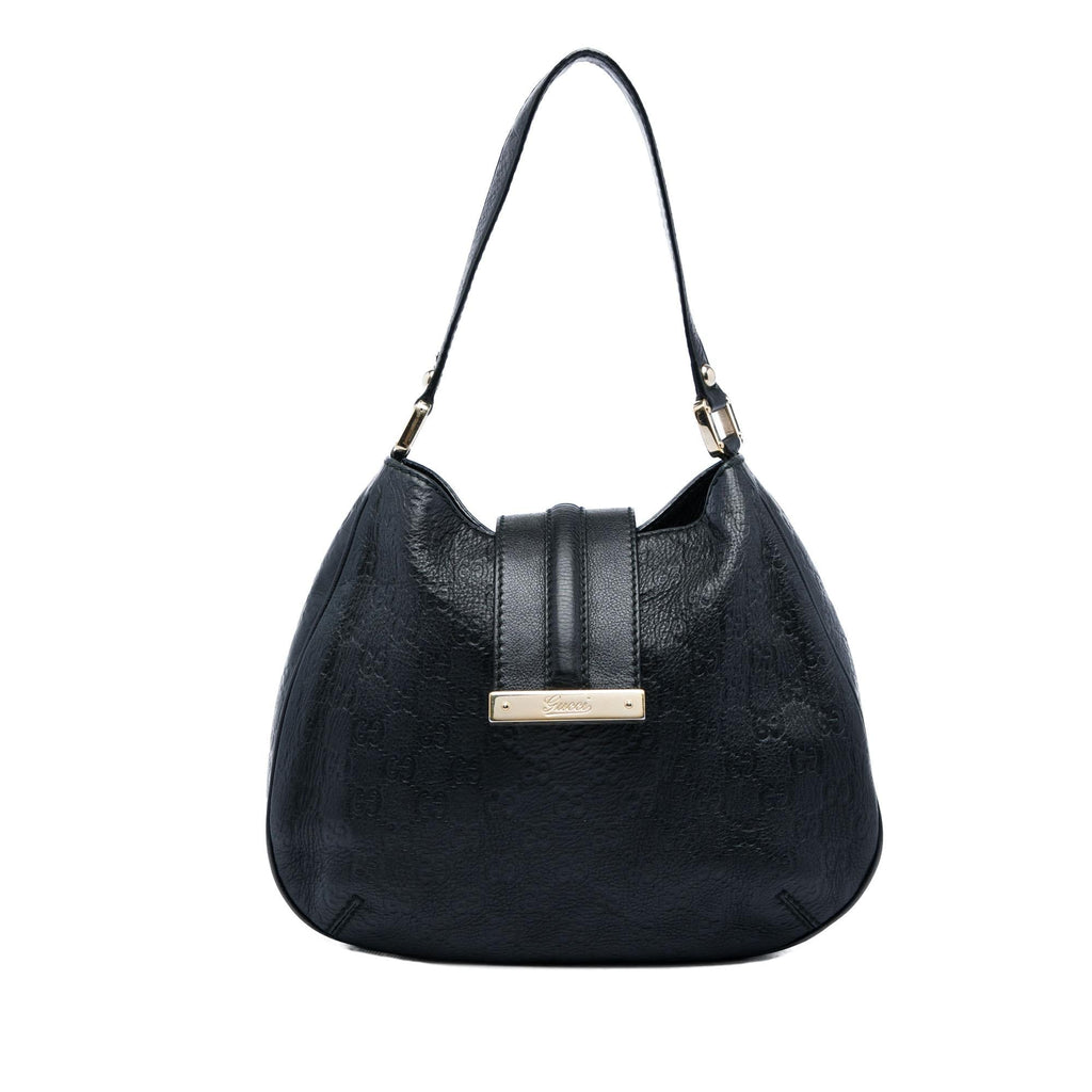 Gucci Medium Guccissima New Ladies Hobo - Black