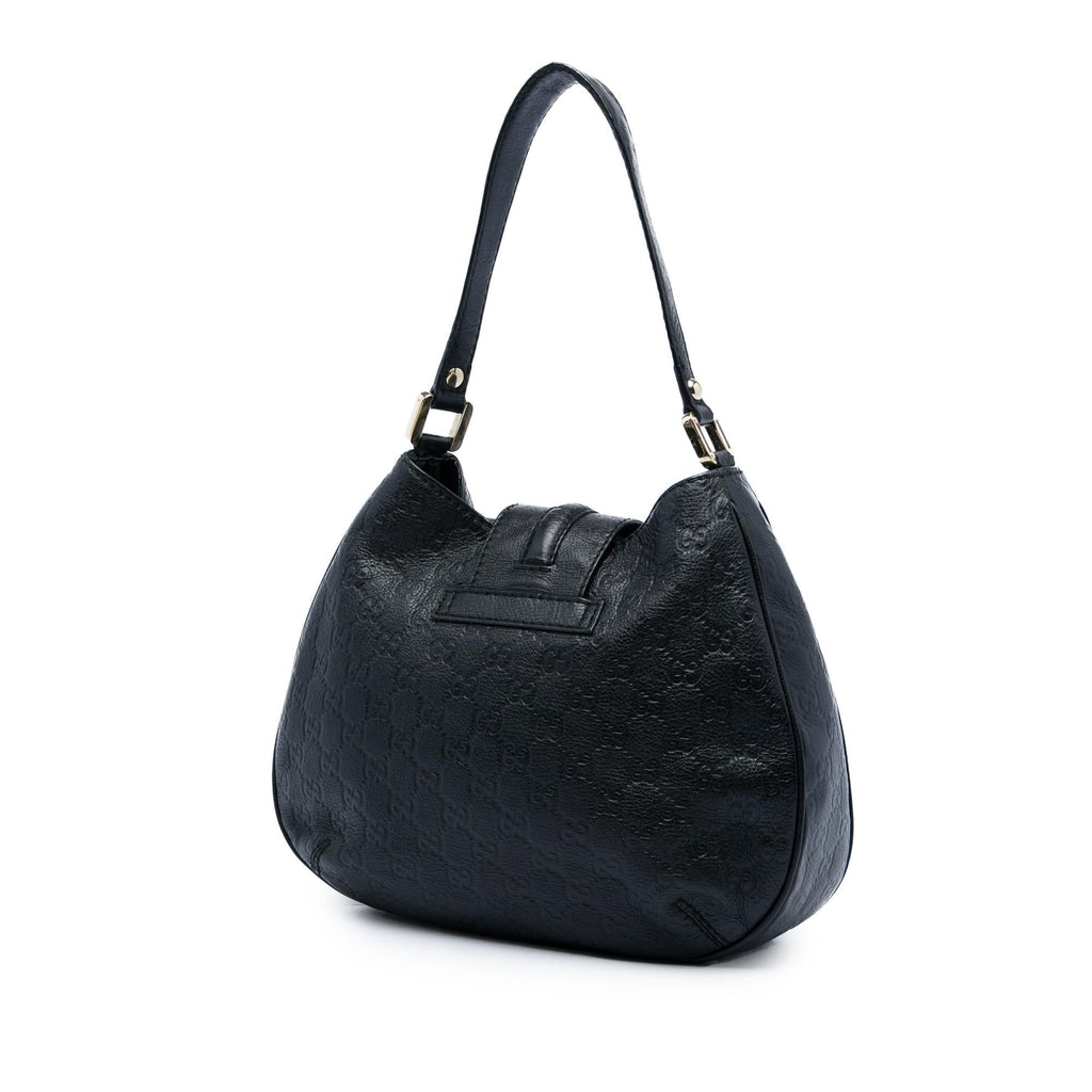 Gucci Medium Guccissima New Ladies Hobo - Black