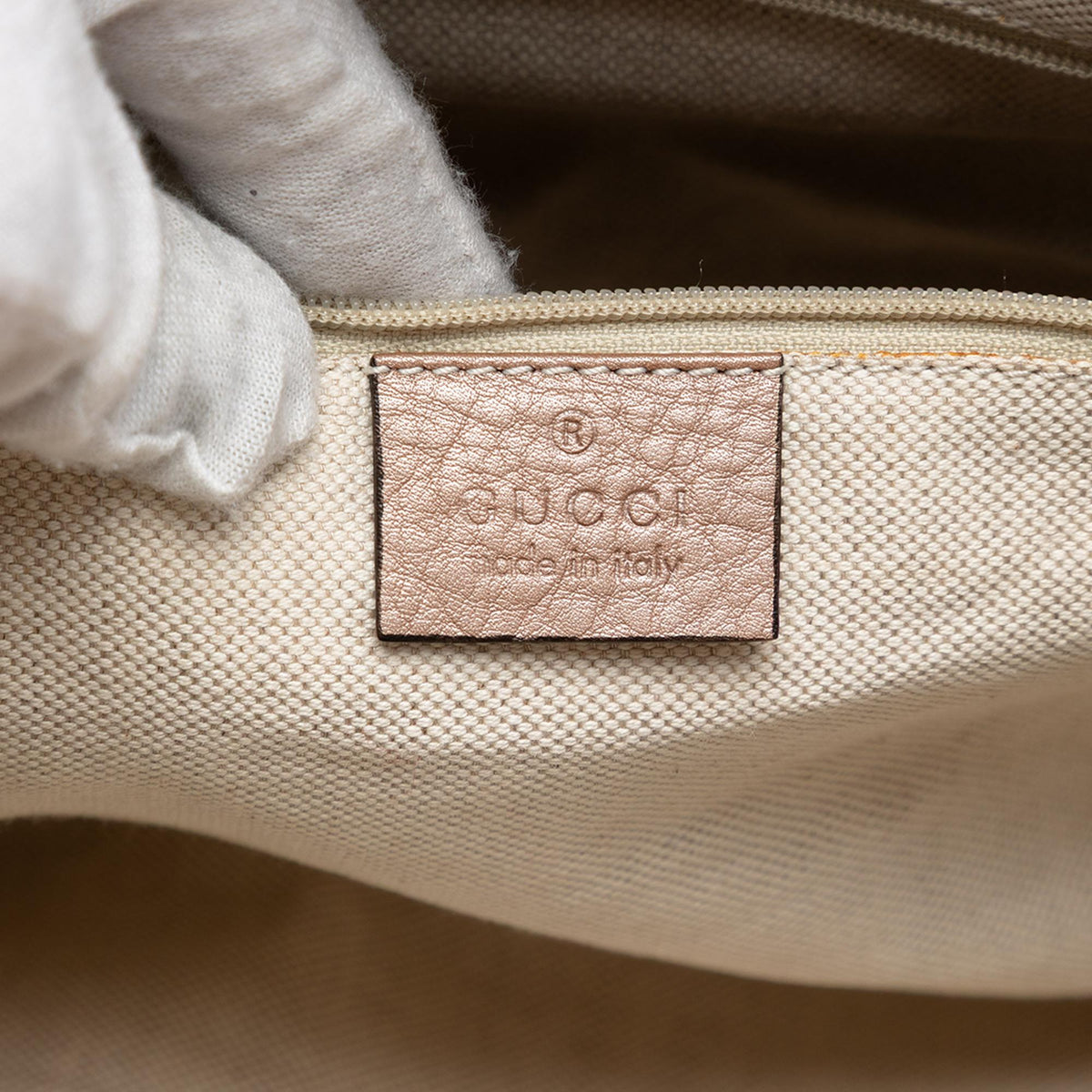 Gucci Medium Metallic Calfskin Sukey Tote Bag - Pink