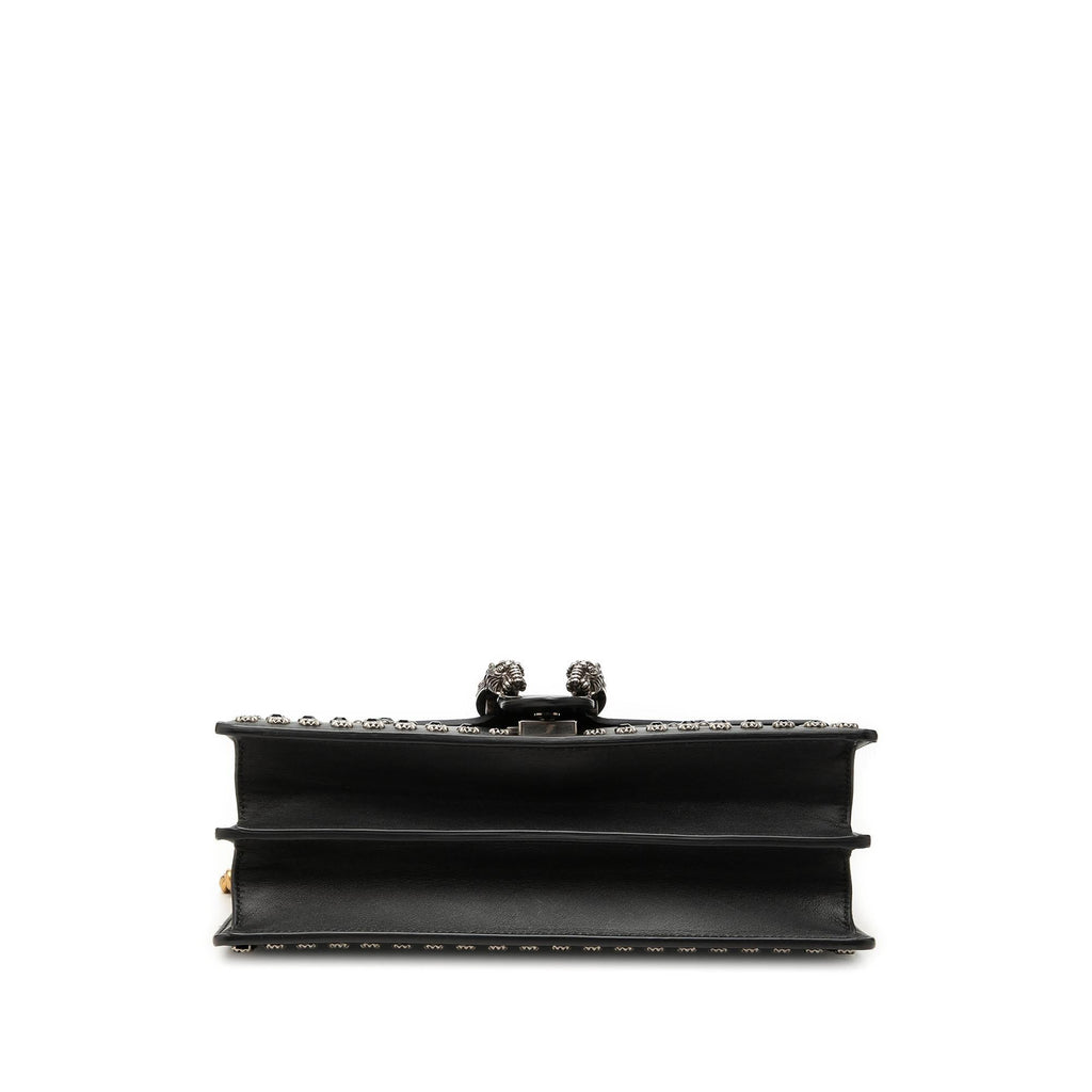 Gucci Medium Studded Calfskin Dionysus Shoulder Bag - Black
