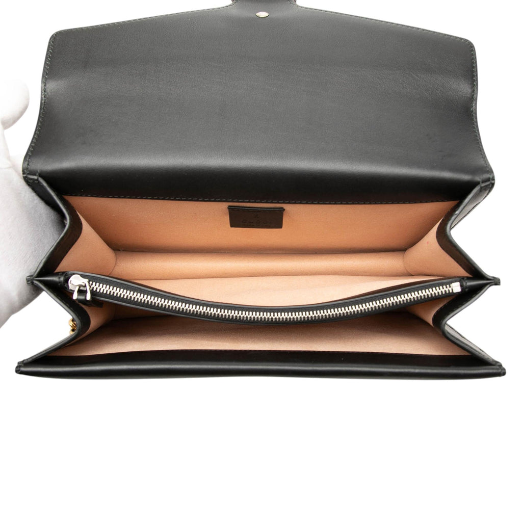 Gucci Medium Studded Calfskin Dionysus Shoulder Bag - Black