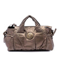 Gucci Metallic Calfskin Hysteria Handbag Satchel - Brown