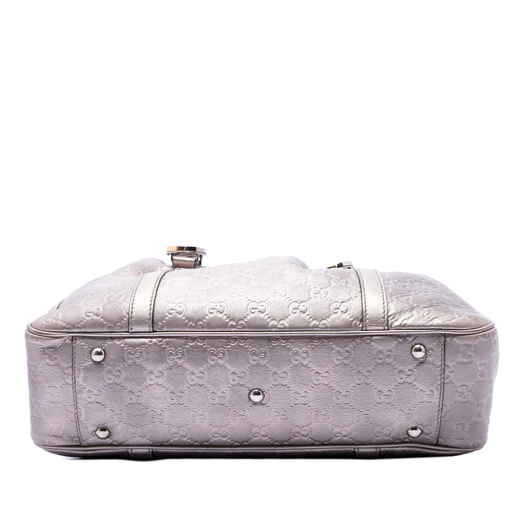 Gucci Metallic Guccissima Twins Tote Bag - Purple