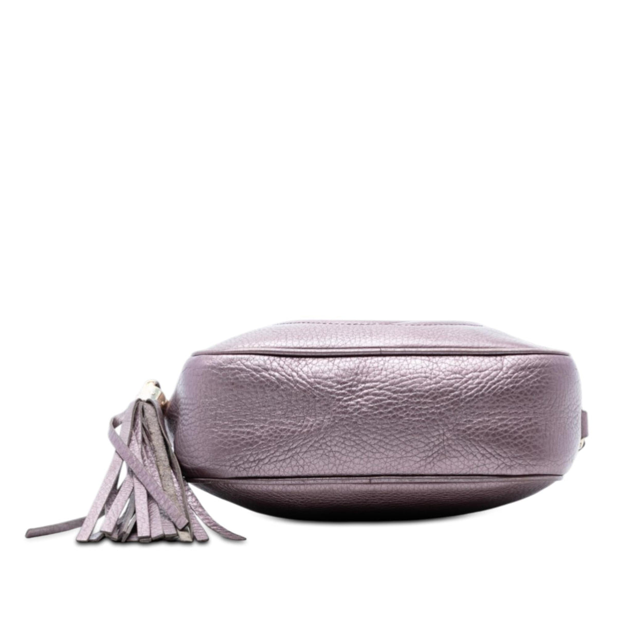 Gucci Metallic Leather Soho Disco Crossbody Bag - Purple