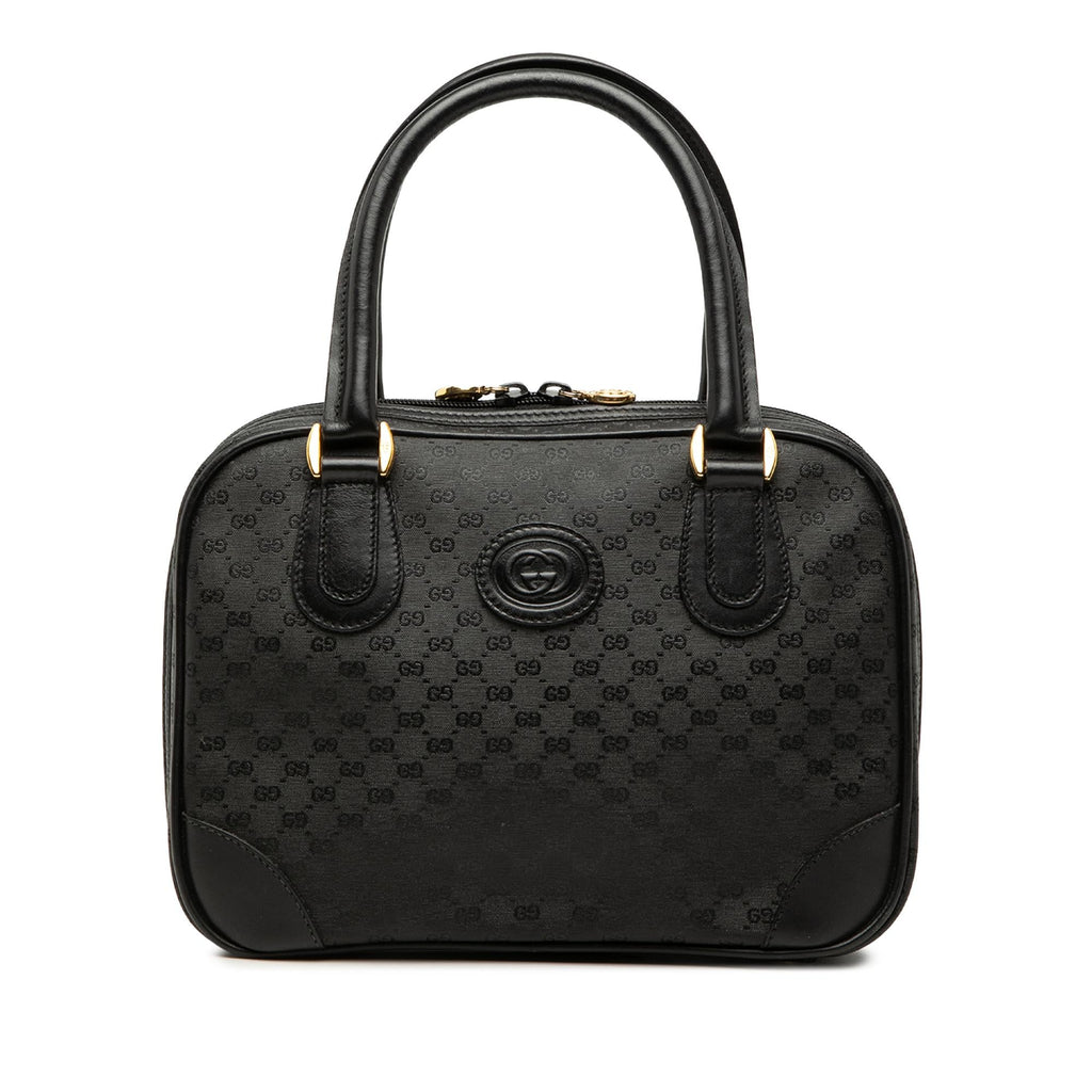 Gucci Micro GG Supreme Handbag Satchel - Black