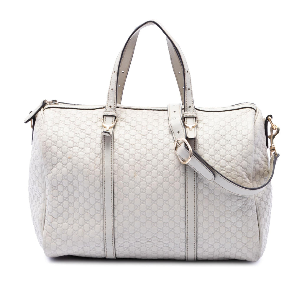Gucci Microguccissima Nice Boston Bag - White