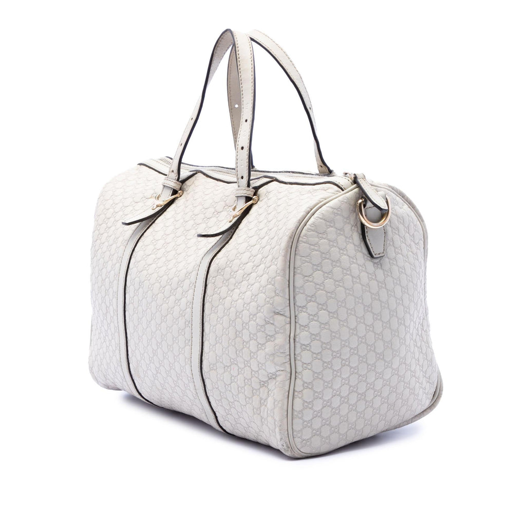 Gucci Microguccissima Nice Boston Bag - White