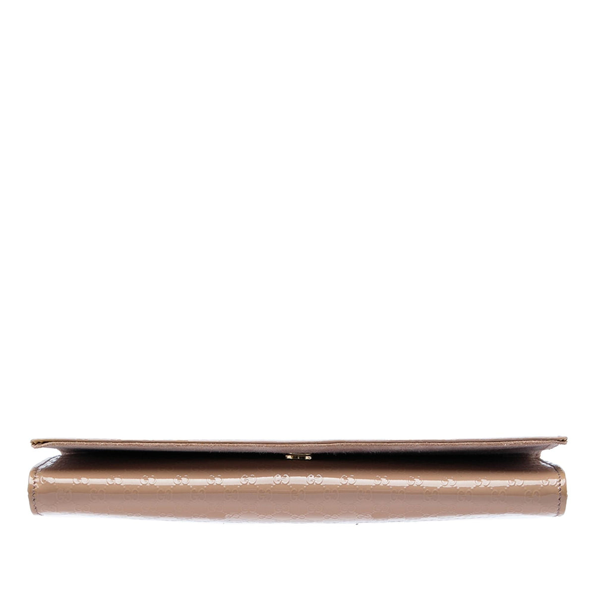 Gucci Microguccissima Patent Broadway Clutch - Brown