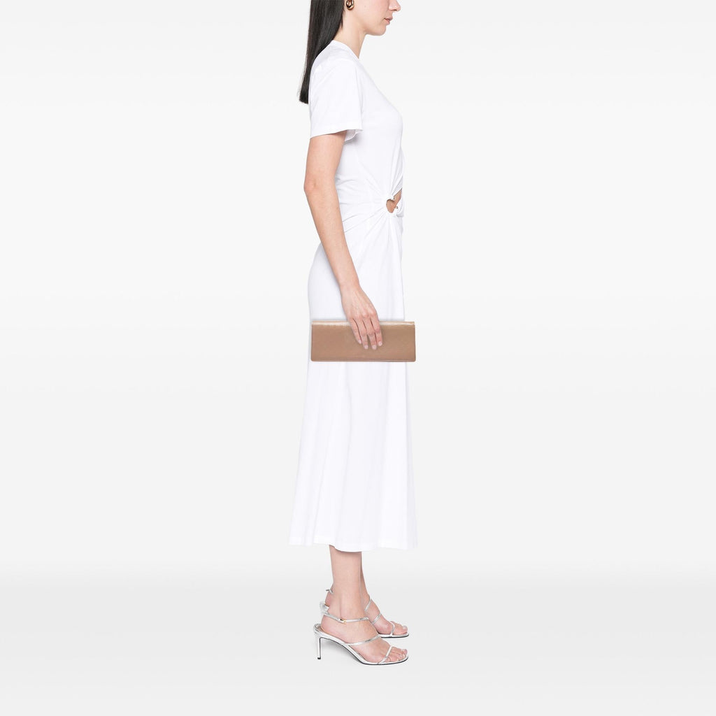 Gucci Microguccissima Patent Broadway Clutch - Brown