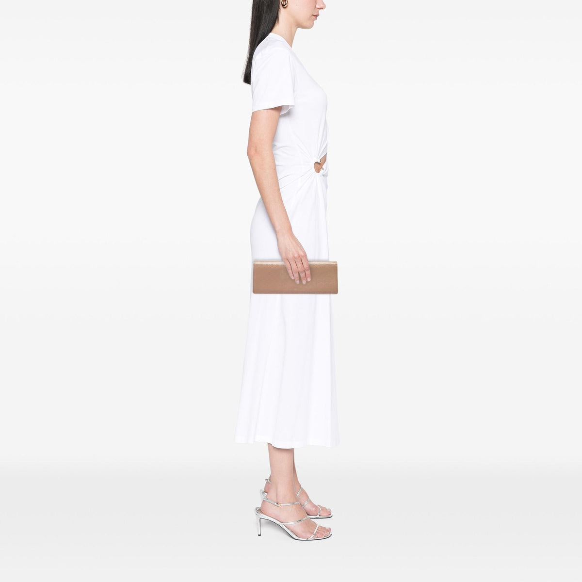 Gucci Microguccissima Patent Broadway Clutch - Brown