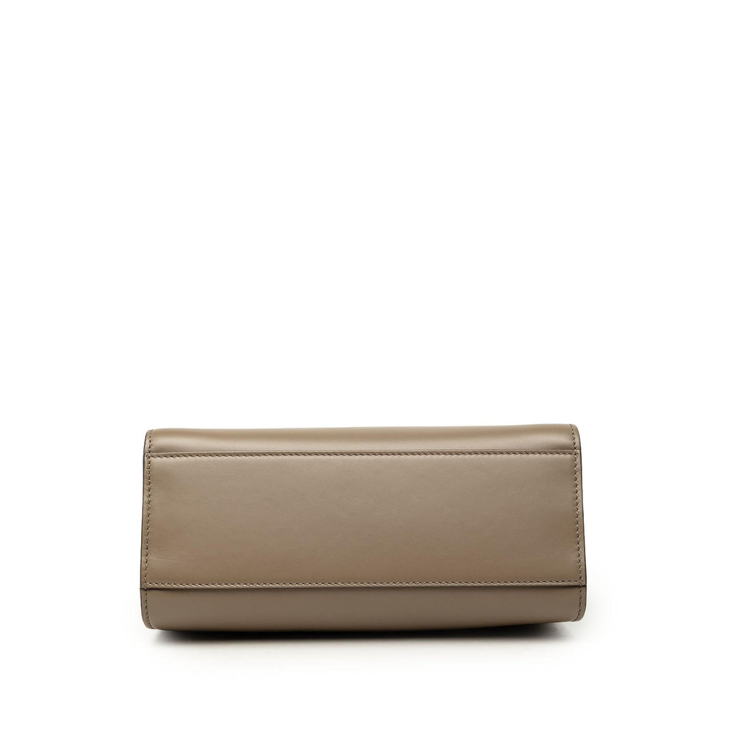 Gucci Mini Calfskin Web Bamboo Nymphaea Satchel - Brown