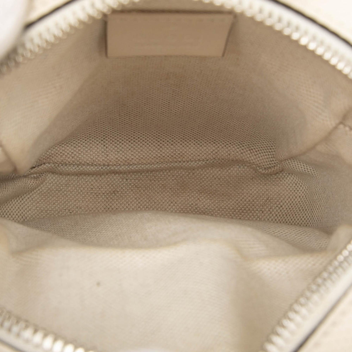 Gucci Mini GG Embossed Perforated Calfskin Satchel - White