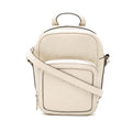 Gucci Mini GG Embossed Perforated Calfskin Satchel - White