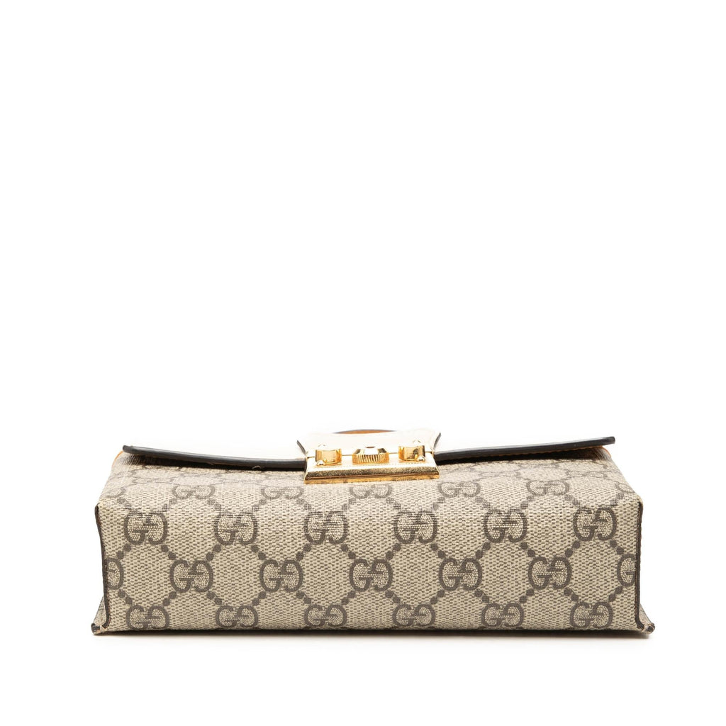 Gucci Mini GG Supreme Padlock Satchel - Beige