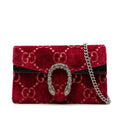 Gucci Mini GG Velvet Dionysus Crossbody Bag - Red