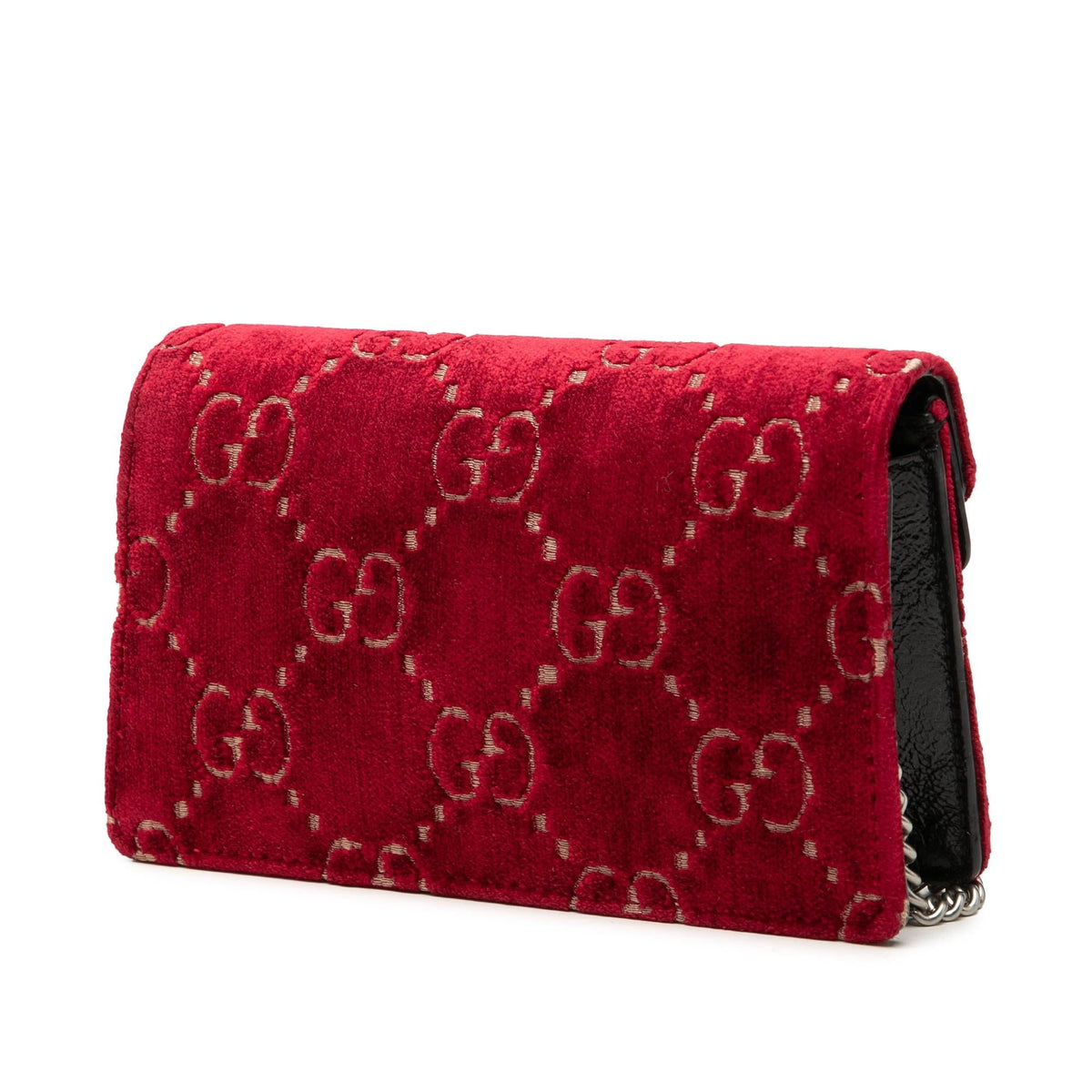 Gucci Mini GG Velvet Dionysus Crossbody Bag - Red