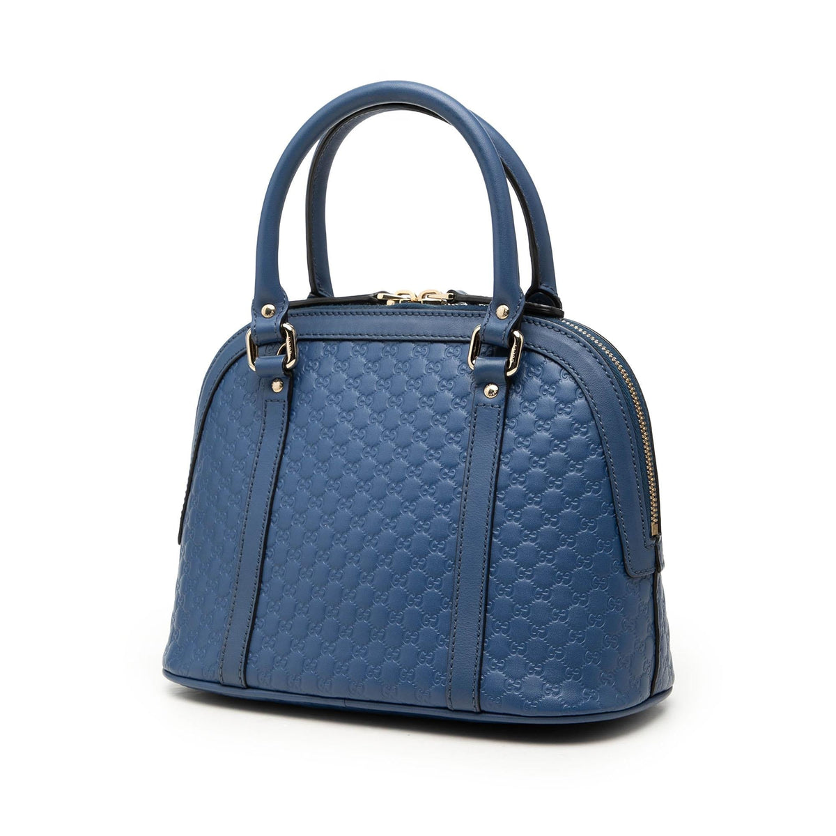 Gucci Mini Microguccissima Dome Satchel - Blue