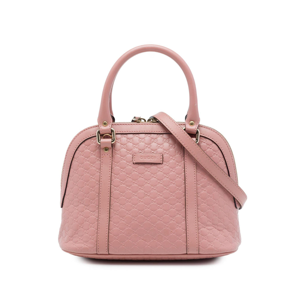 Gucci Mini Microguccissima Dome Satchel - Pink