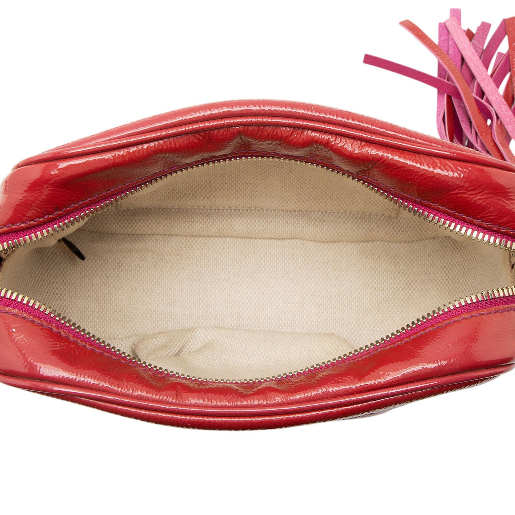 Gucci Patent Leather Soho Disco Bag - Pink