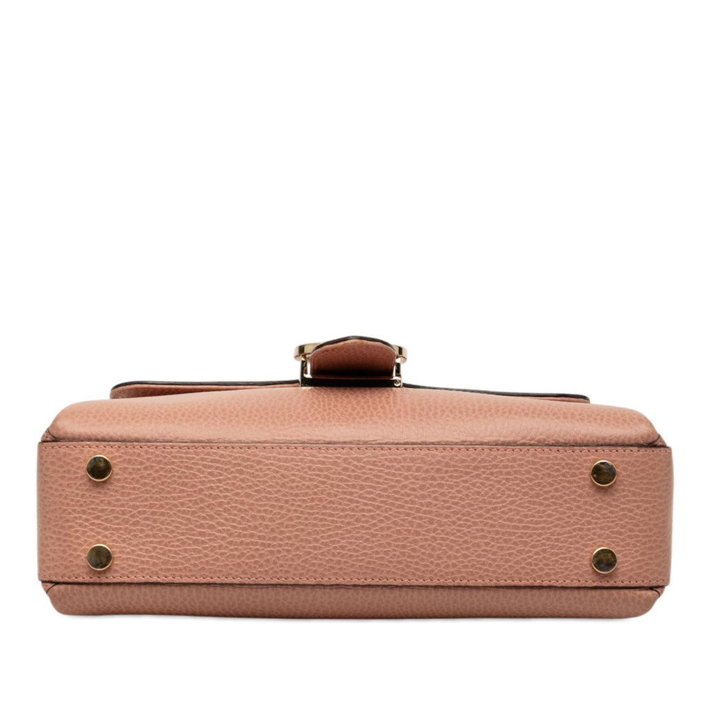 Gucci Small Dollar Calf Interlocking G Satchel - Pink
