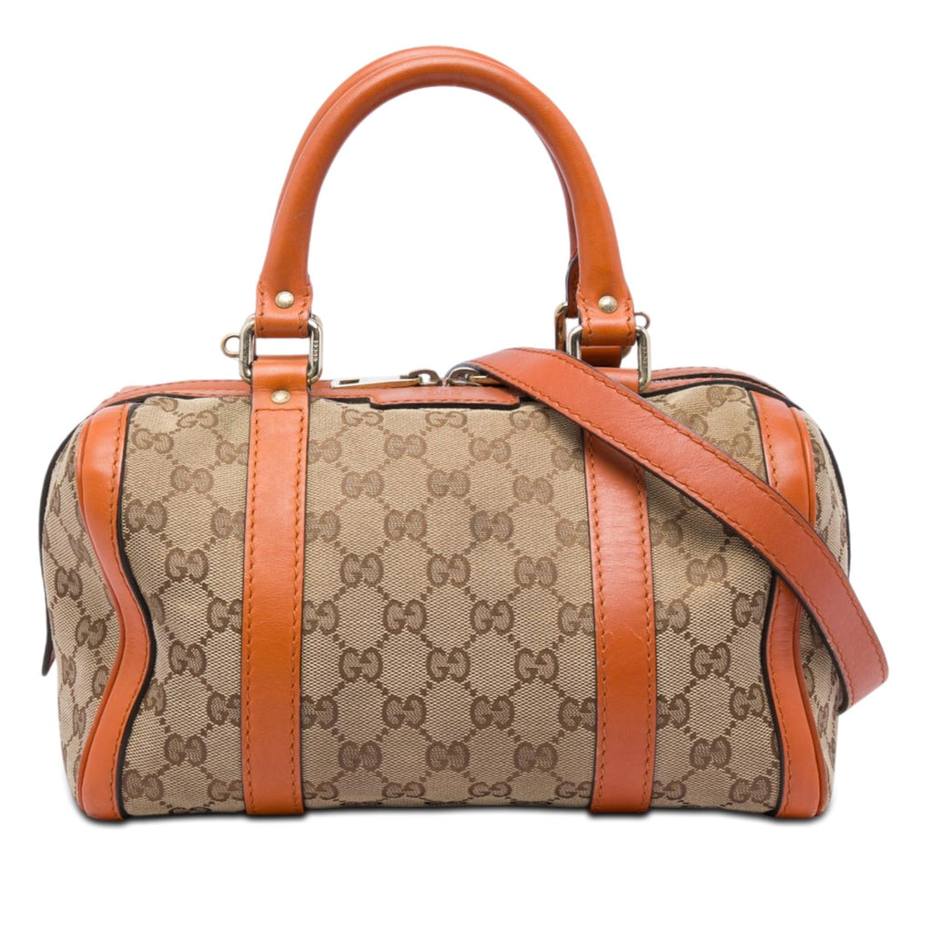 Gucci Small GG Canvas Joy Boston Bag - Beige