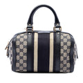 Gucci Small GG Canvas Web Joy Boston Bag - Beige/Blue