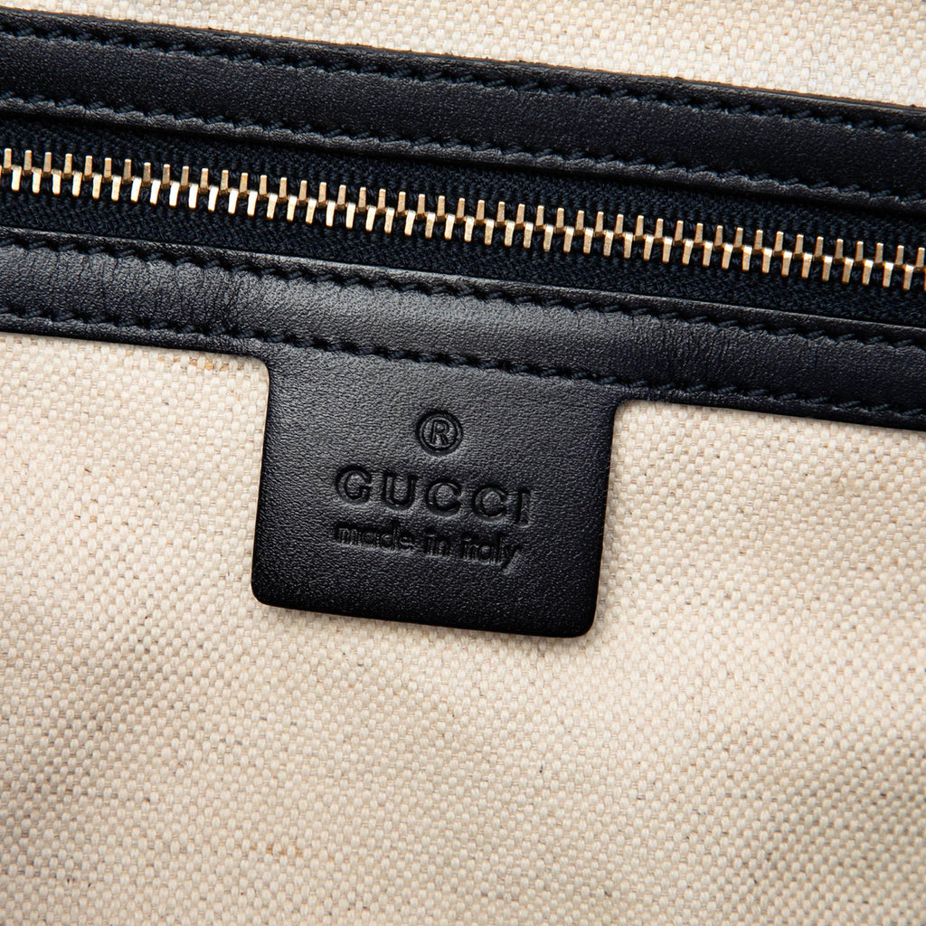 Gucci Small GG Canvas Web Joy Boston Bag - Beige/Blue