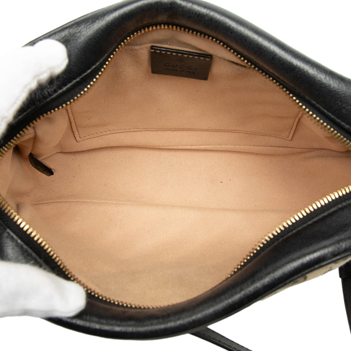 Gucci Small GG Marmont Matelasse GG Canvas and Leather Crossbody Bag - Beige