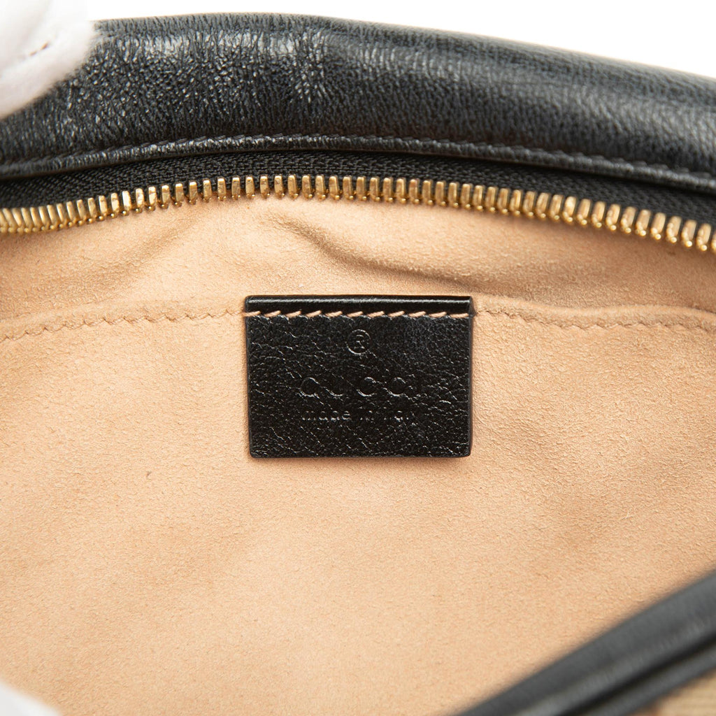 Gucci Small GG Marmont Matelasse GG Canvas and Leather Crossbody Bag - Beige