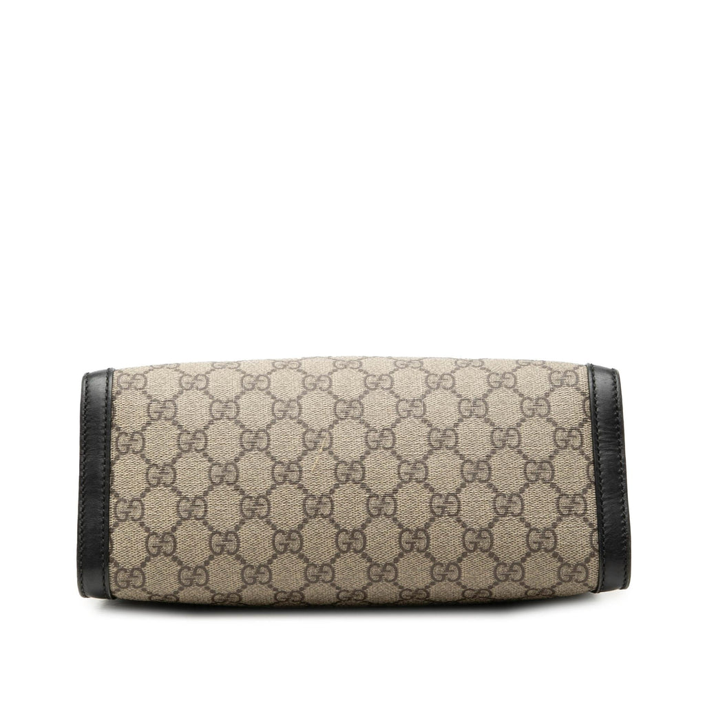 Gucci Small GG Supreme Padlock Tote Bag - Beige