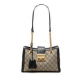Gucci Small GG Supreme Padlock Tote Bag - Beige
