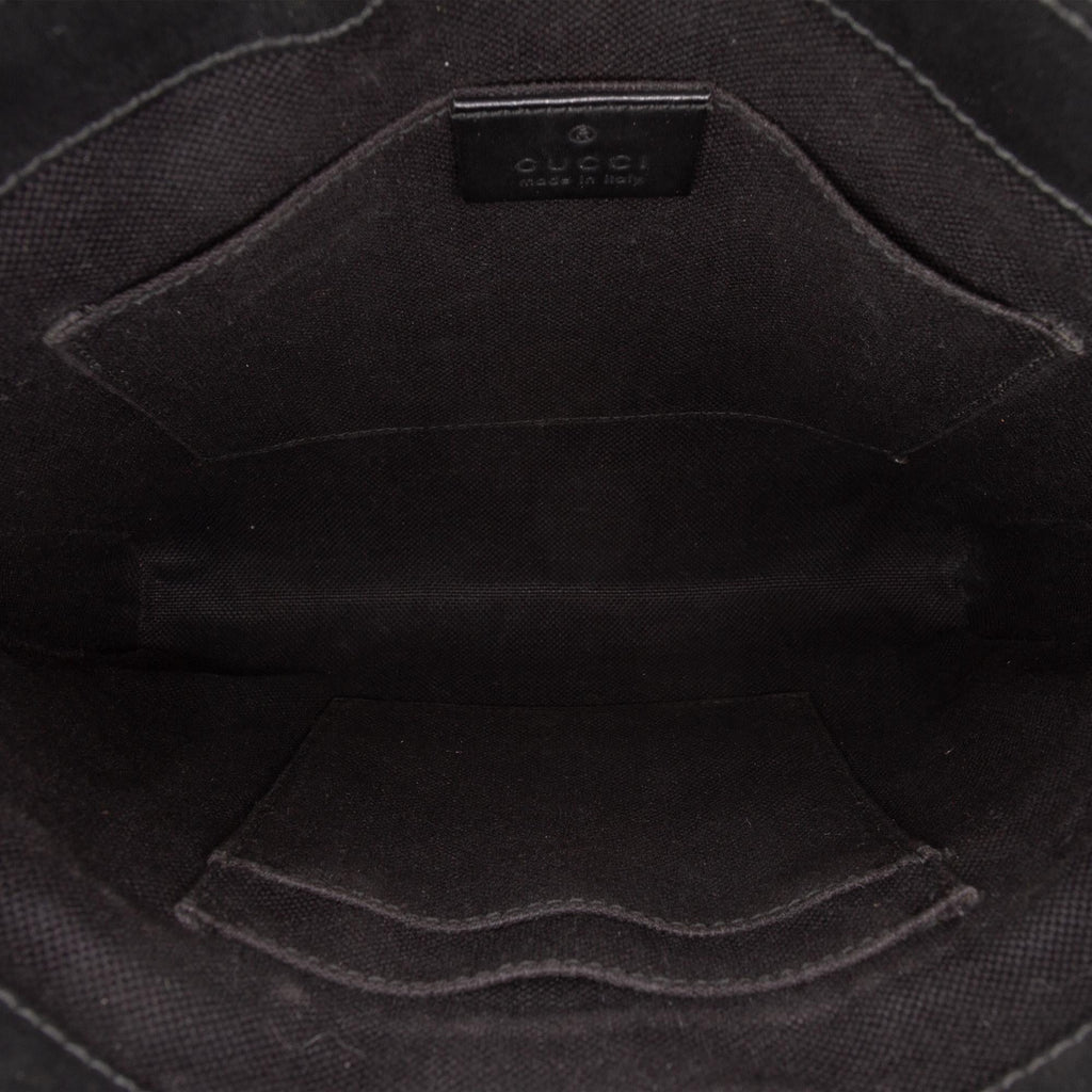 Gucci Small GG Supreme Web Messenger Bag - Black