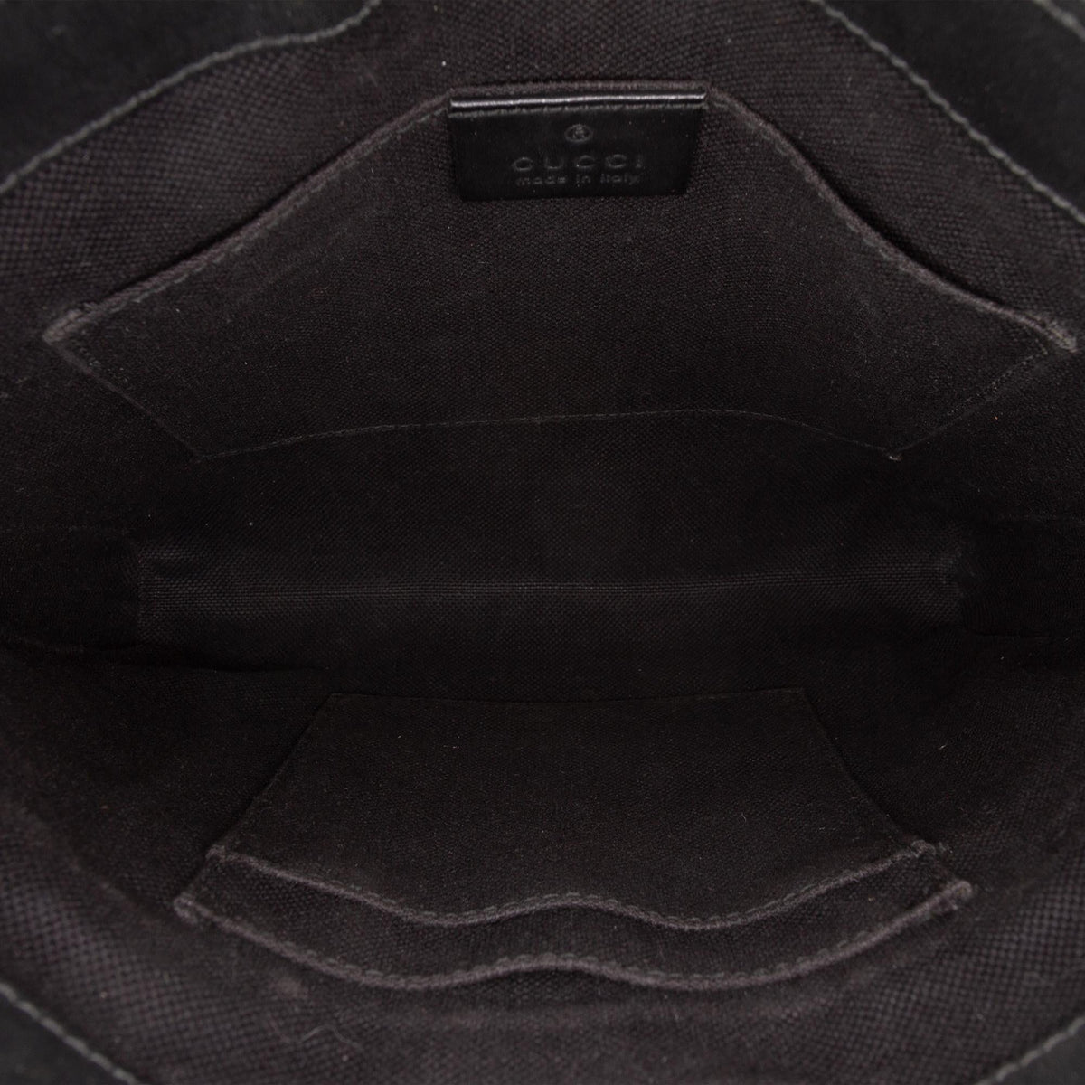 Gucci Small GG Supreme Web Messenger Bag - Black