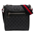 Gucci Small GG Supreme Web Messenger Bag - Black