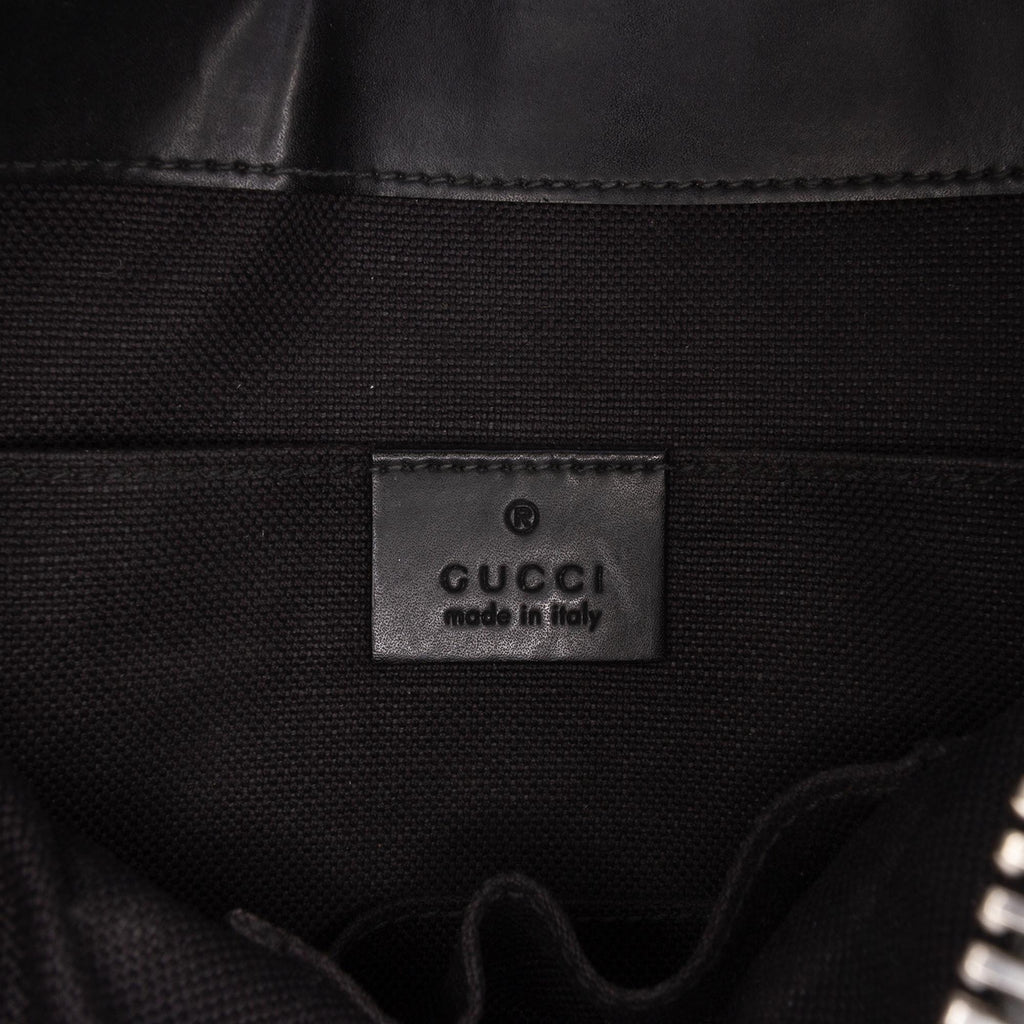 Gucci Small GG Supreme Web Messenger Bag - Black