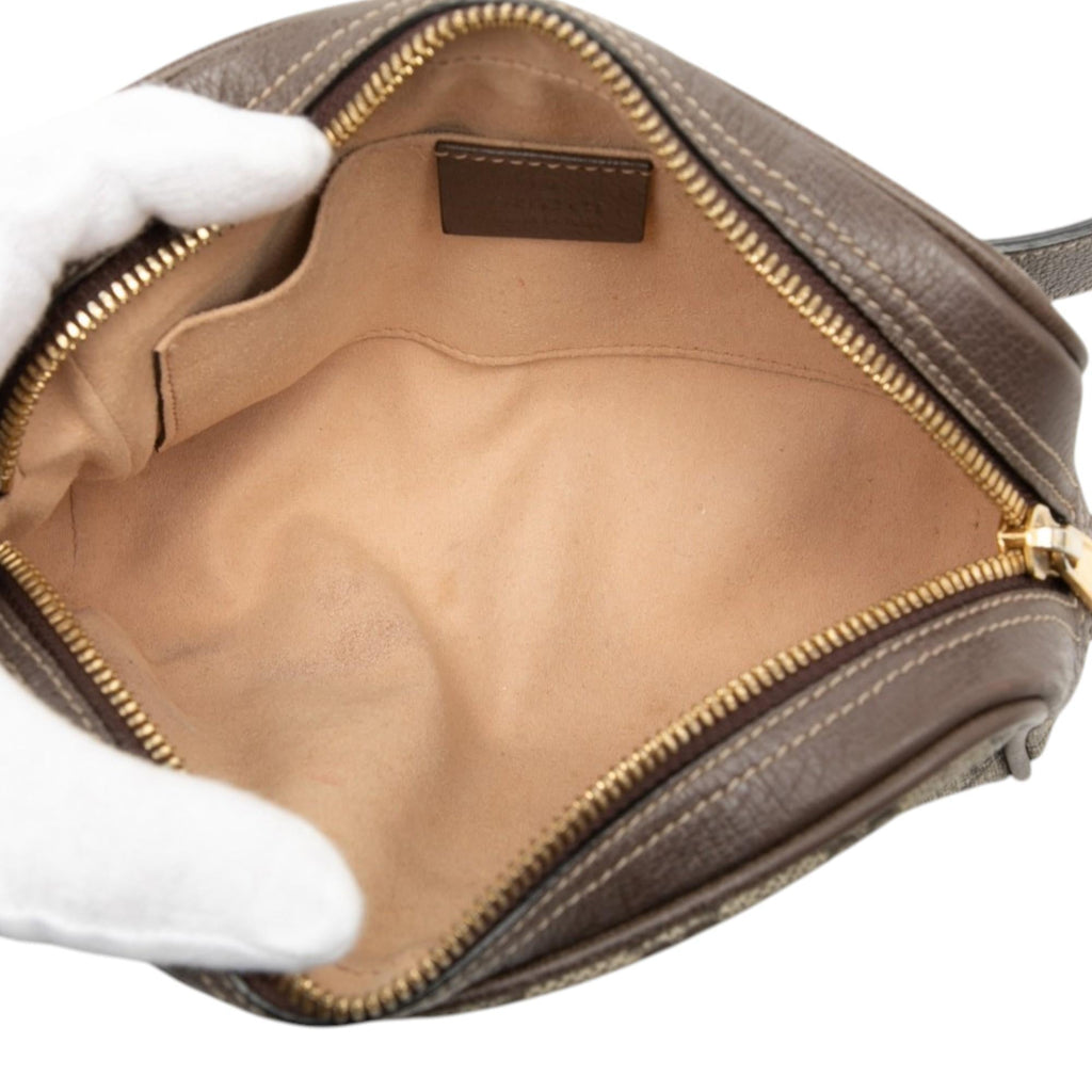 Gucci Small GG Supreme Web Ophidia Belt Bag - Beige