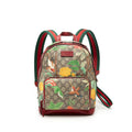 Gucci Small GG Supreme Web Tian Backpack - Beige/Red