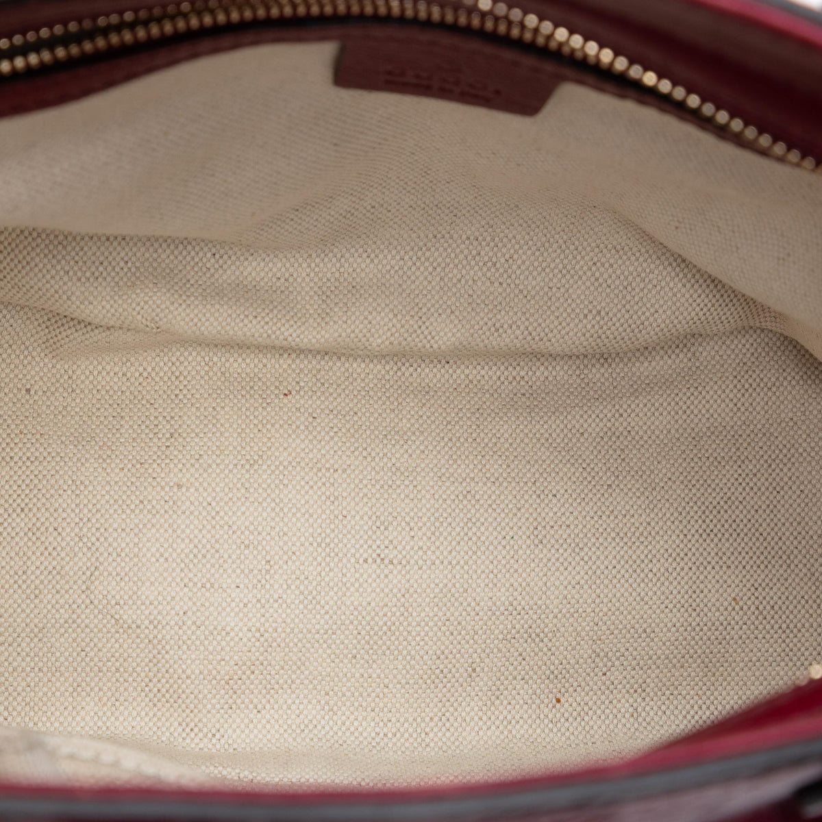 Gucci Small Guccissima Bree Satchel - Red