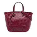 Gucci Small Guccissima Bree Satchel - Red