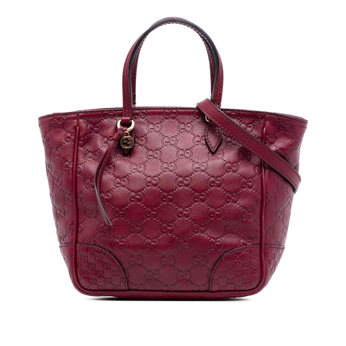 Gucci Small Guccissima Bree Satchel - Red