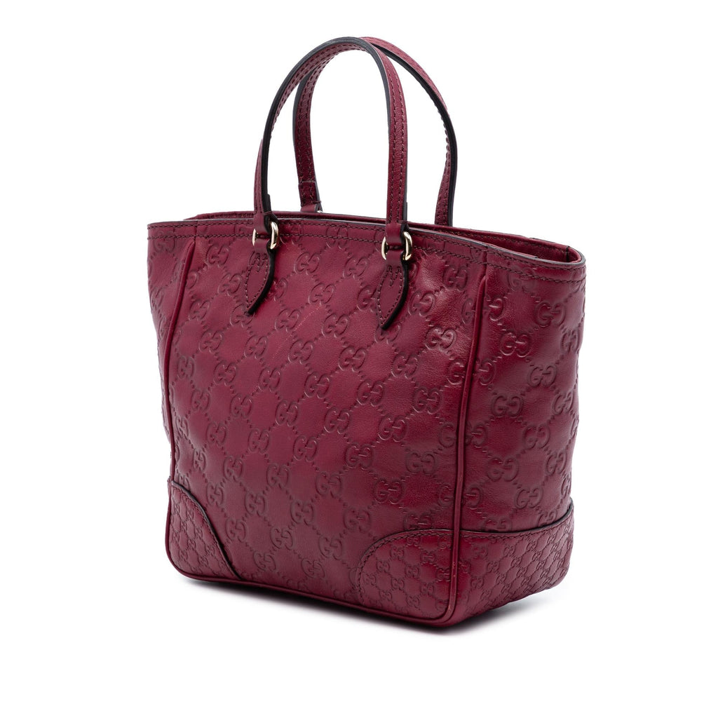 Gucci Small Guccissima Bree Satchel - Red