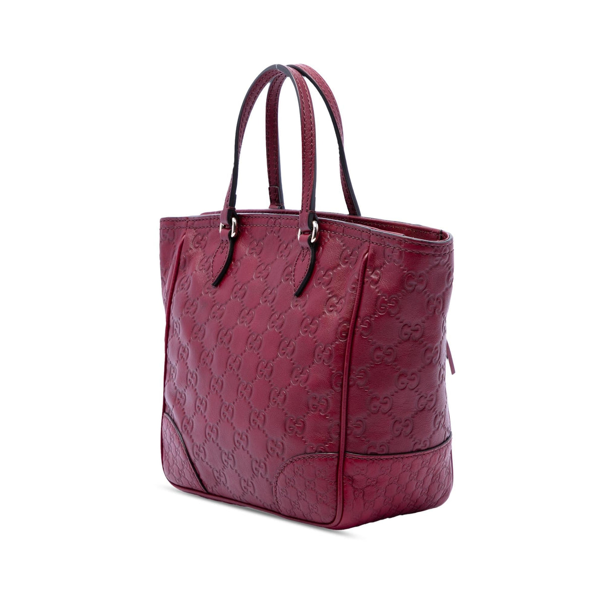 Gucci Small Guccissima Bree Satchel - Red
