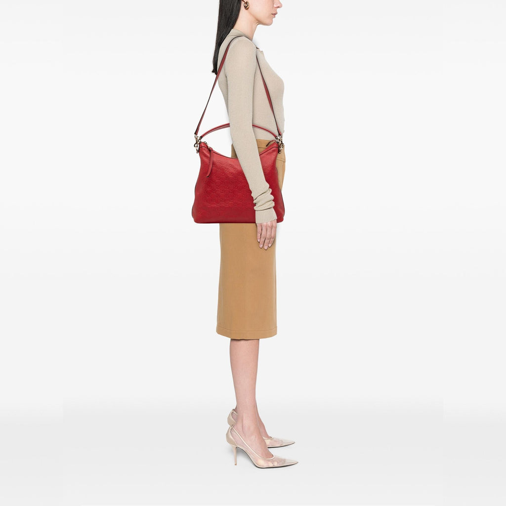 Gucci Small Guccissima Miss GG Hobo - Red