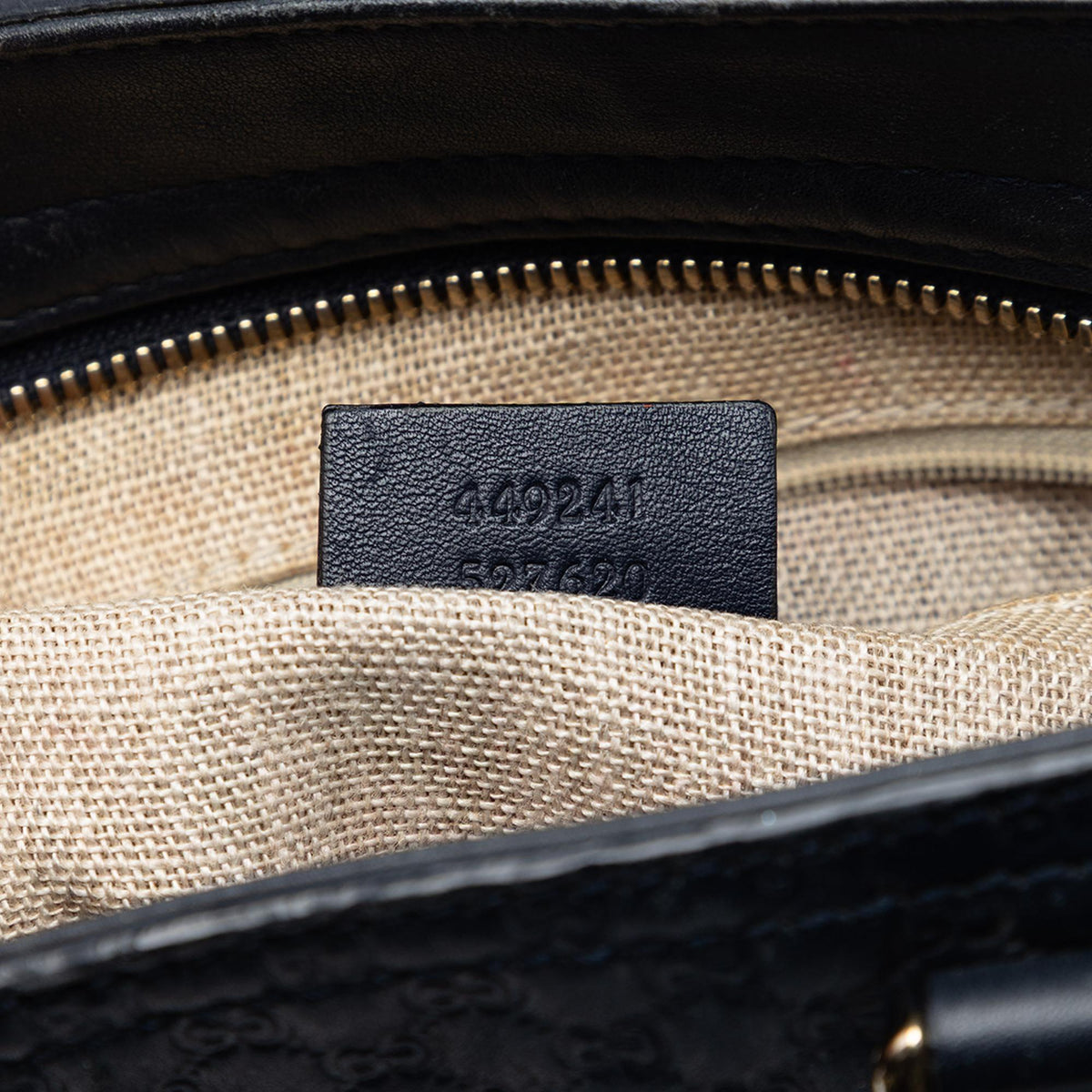 Gucci Small Microguccissima Bree Satchel - Blue