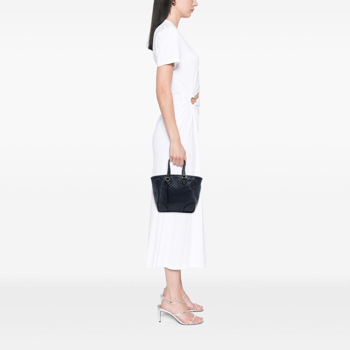 Gucci Small Microguccissima Bree Satchel - Blue