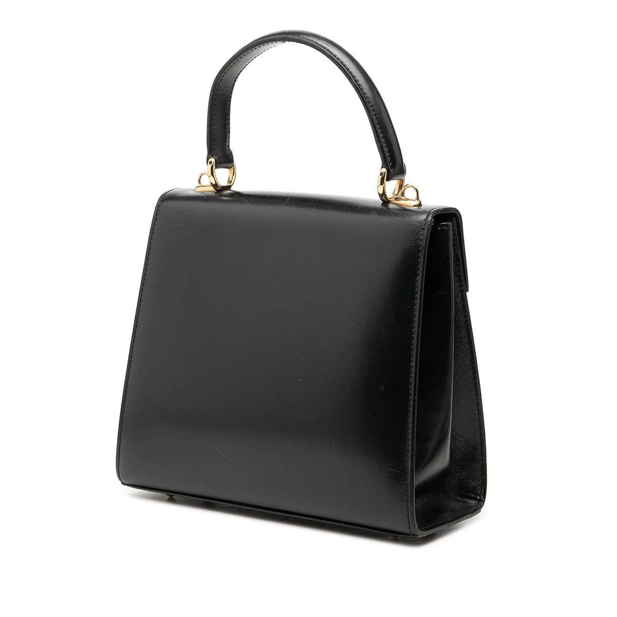 Gucci Smooth Calfskin Lady Lock Satchel - Black