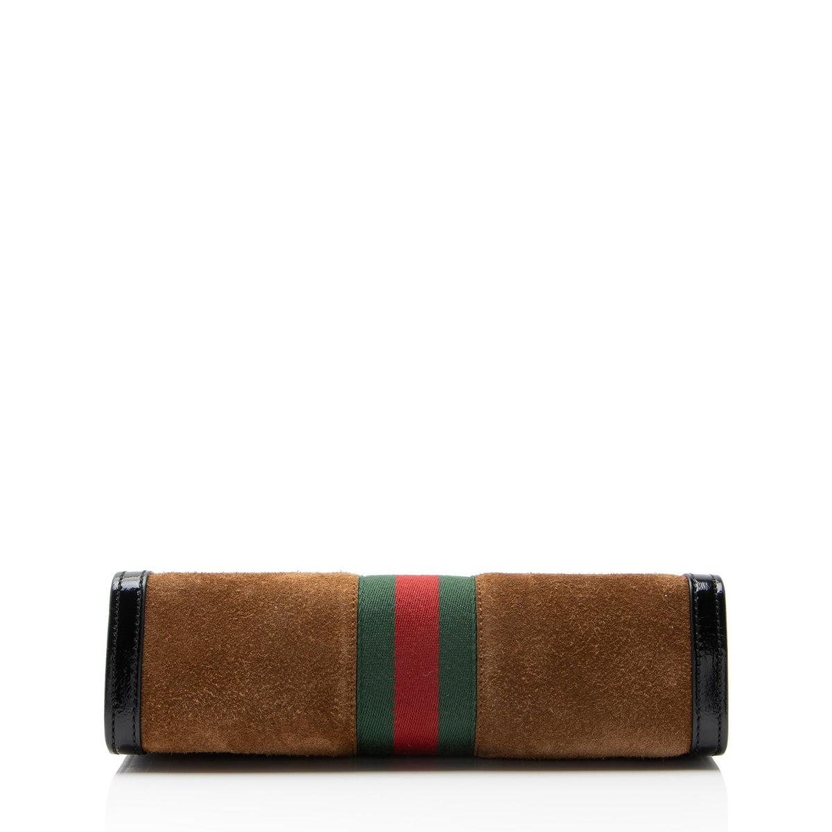 Gucci Suede Ophidia Medium Chain Shoulder Bag - Black/Brown