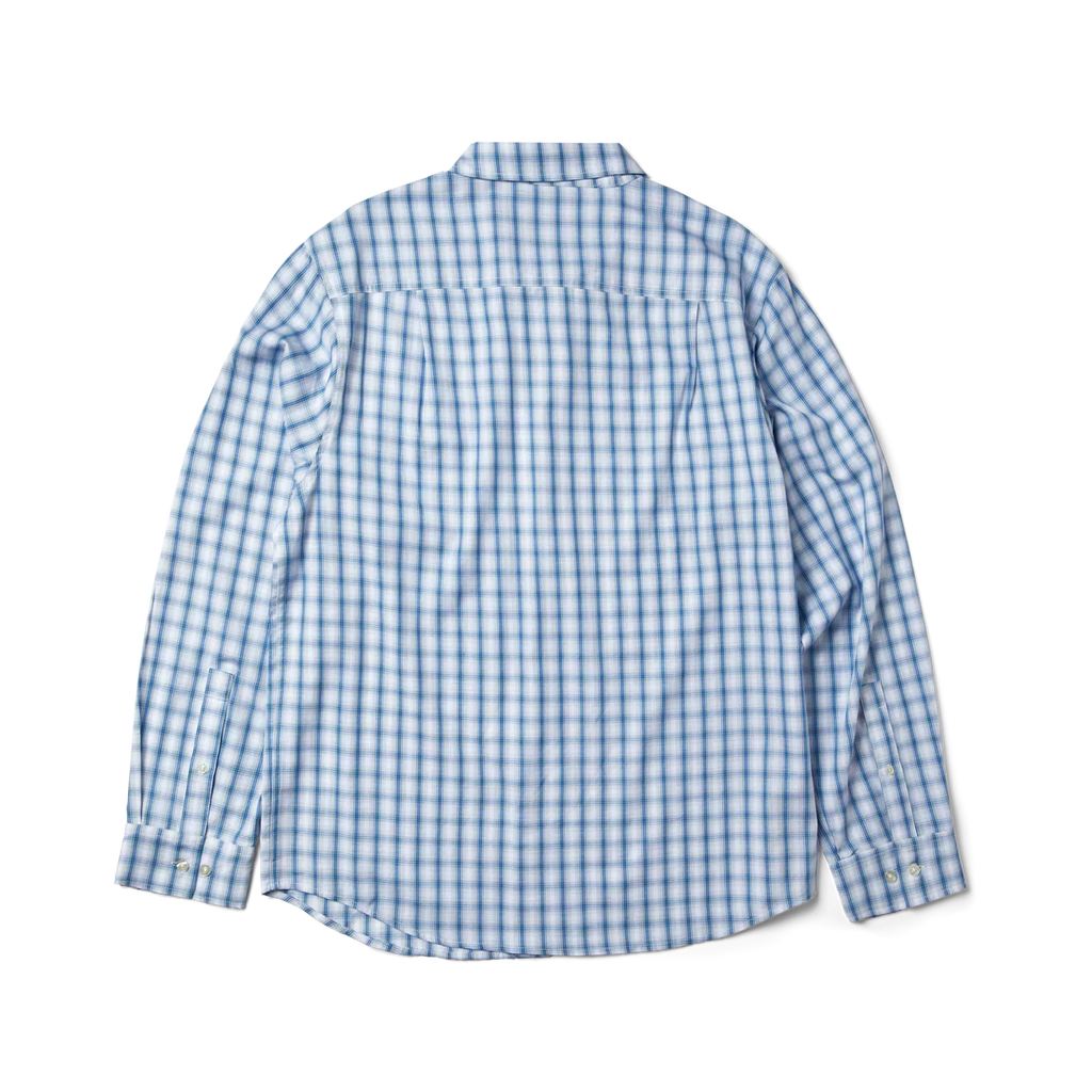 Huf Star Long Sleeve Plaid Shirt (Light Blue)